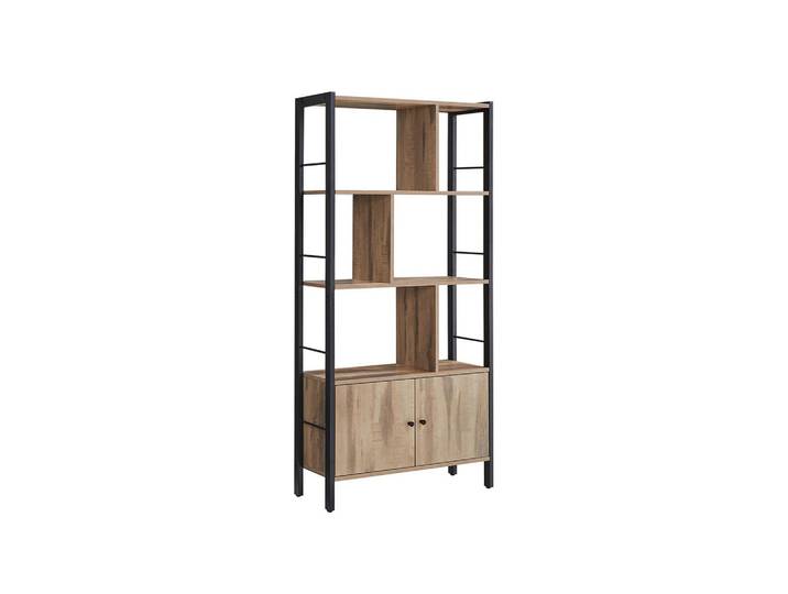 Hansiro Bücherregal Rabat, Braun, 74x154.5x30 cm, Wohnzimmer, Regale, Bücherregale