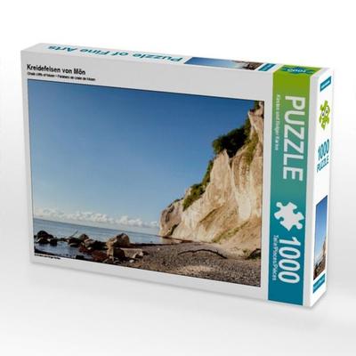 CALVENDO Puzzle Kreidefelsen von Mön | 1000 Teile Lege-Größe 64 × 48 cm Foto-Puzzle für glückliche Stunden