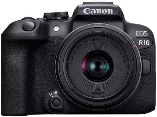 Canon EOS R10   Schwarz   RF-S 18-45mm 4.5-6.3 IS STM - Refurbished