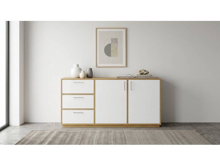Modèle de buffet moderne sur mesure Chêne Naturel huilé