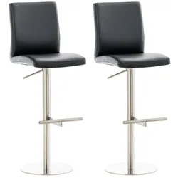 2er Set Barhocker Cadiz Kunstlederbezug