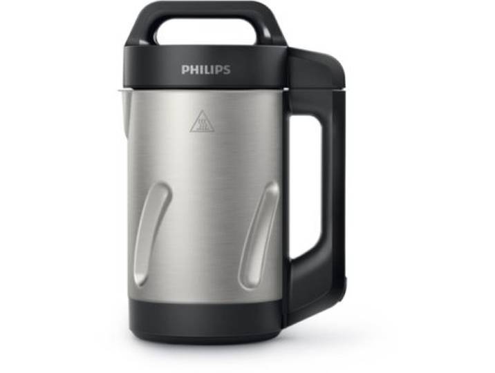 Philips - Blender Chauffant Hr2203/80 Blender Pour Soupe Métal 1,2l, 1000w