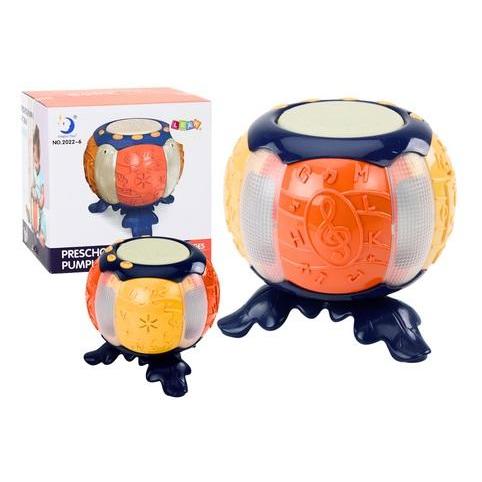 Lean Toys Pädagogische musikalische Kürbis-Licht-Sound-Orangen. (49676504)