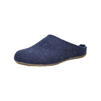 Hausschuh HAFLINGER "Haflinger Hausschuhe Filz", Damen, Gr. 44, jeans, Filz, Schuhe Hausschuh