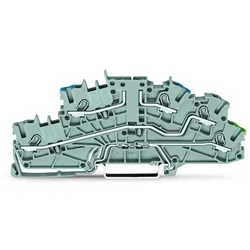 WAGO Etagenklemme 2003-6640 TOPJOB S N/L/PE grau