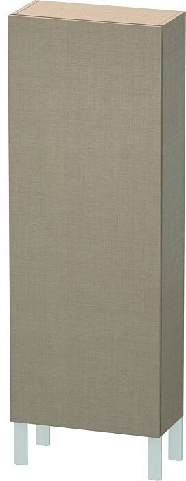 Duravit L-Cube Halbhochschrank LC1169L7575 50x24,3x132cm, Tür links, leinen