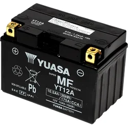 12V 10Ah 175A Yuasa YT12A / YT12A-BS AGM Motorradbatterie