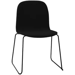Muuto Visu Chair, sled base, steelcut 190 / schwarz