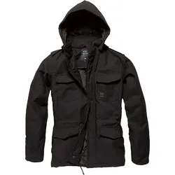 Vintage Industries Darren Parka, Textiljacke wasserdicht - Schwarz - M
