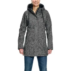 Jemma Coat Damen Olive Darkest Grey - 40 Jacke mit Kapuze