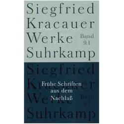 Kracauer,S.:Werke,Ln.9/1-2 Schr.Nachlass, Fachbücher von Siegfried Kracauer