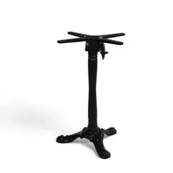 Bistromania Klappbarer BISTROT – Tischfuß – Schwarz – D45xH72 cm – 3 Beine – Stapelbar