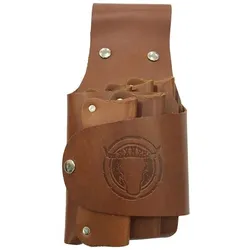 Exner 660 - Barbertasche für Scheren 12 x 50 cm : cognac 100% Leder (Tasche)