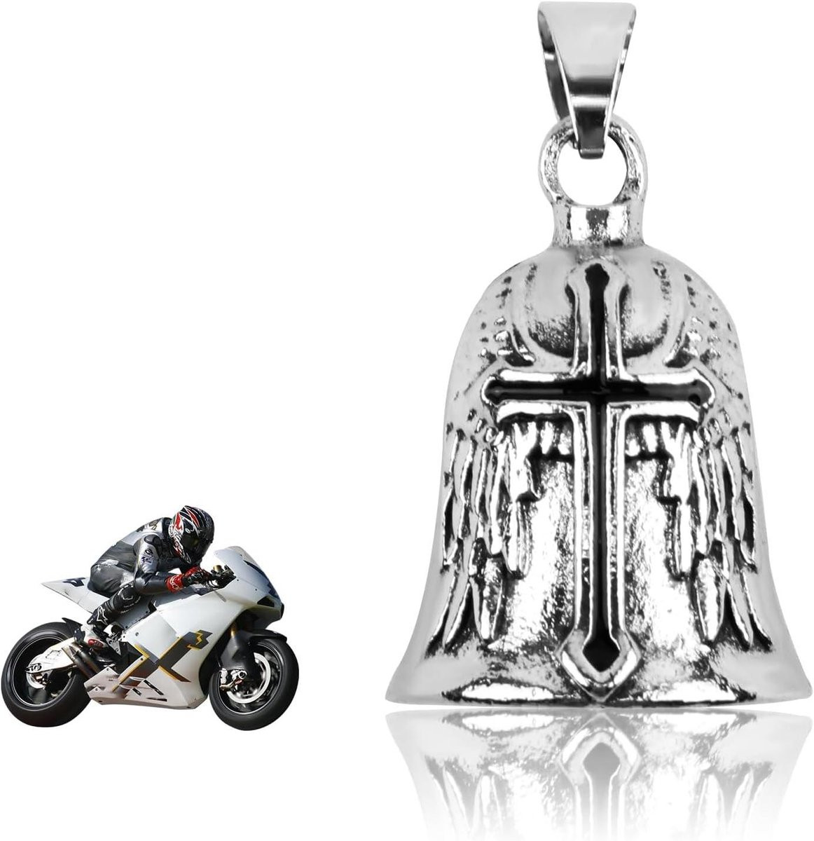 Allecto plus Biker Guardian Bell motorfiets belletje - Zwart