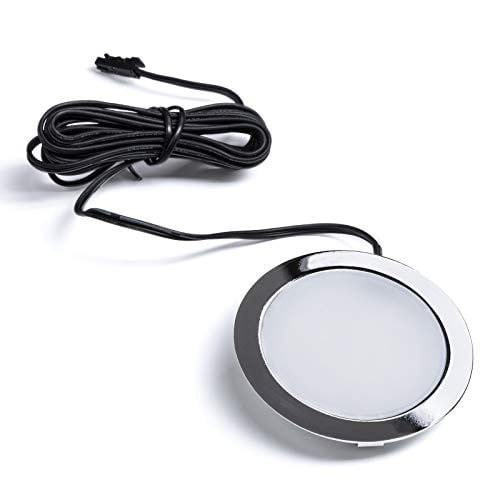 SOTECH LED-inbouwspot Giulia, verchroomd, modern paneel voor keuken of onderkast, metaal