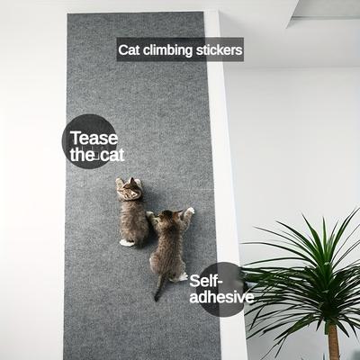 Friendly Fresh Finds Wall Mounted Cat Scratching Pad Non Slip Self Adhesive Cat Scratching Board Durable & Customizable Indoor Furniture white