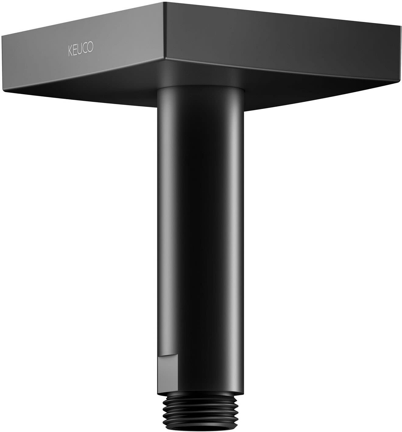 Keuco Black Selection shower arm for ceiling connection, projection 10 cm, angular 53089370102