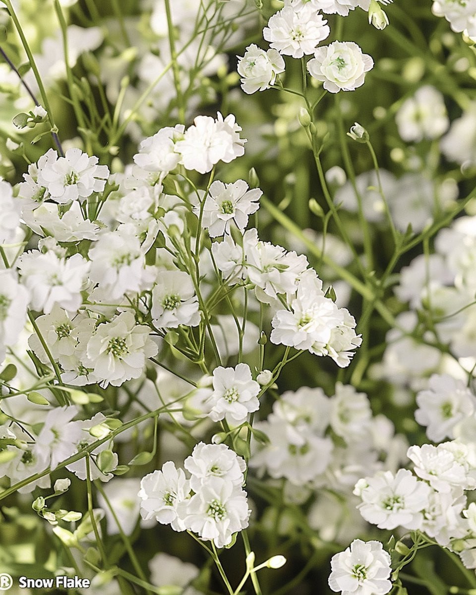 2 sets Gipskruid Zaden Snow Flake Gypsophila Paniculata Meerjarig Dubbelbloemig Wit