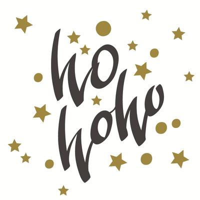 240x PAPER + DESIGN Bio Tissue-Serviette 33 x 33 cm Ho-ho Stars 3-lagig