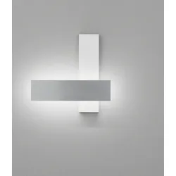 helestra DEX Wandleuchte mattweiß - aluminium poliert #18/2035.25