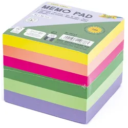 folia Notizzettel HAPPY VIBES bunt 9,0 x 9,0 cm, 700 Blatt