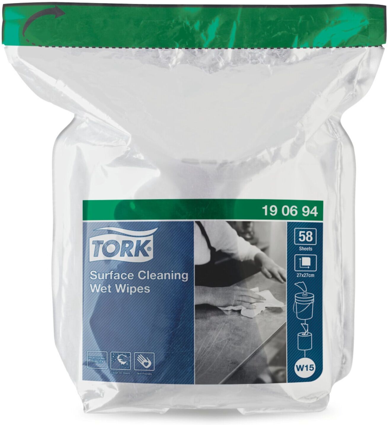 Tork Feuchte Oberflächenreinigungstücher Nachfüllung, Typ: R (190694)