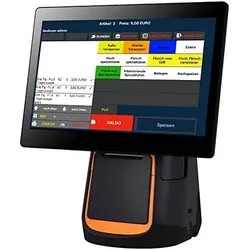 Android 15" All-in-ONE Kassensystem für Einzelhandel und Schnellgastronomie: Touschscreen, Bondrucker