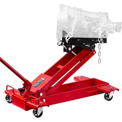 VEVOR Wagenheber mit niedrigem Profil 1 T, hydraulischer Rangierwagenheber mit 18,5–70 cm Hubhöhe & flexiblen 360°-Schwenkrädern, Hochleistungs-Hebebühne für Garage / Werkstatt Rot