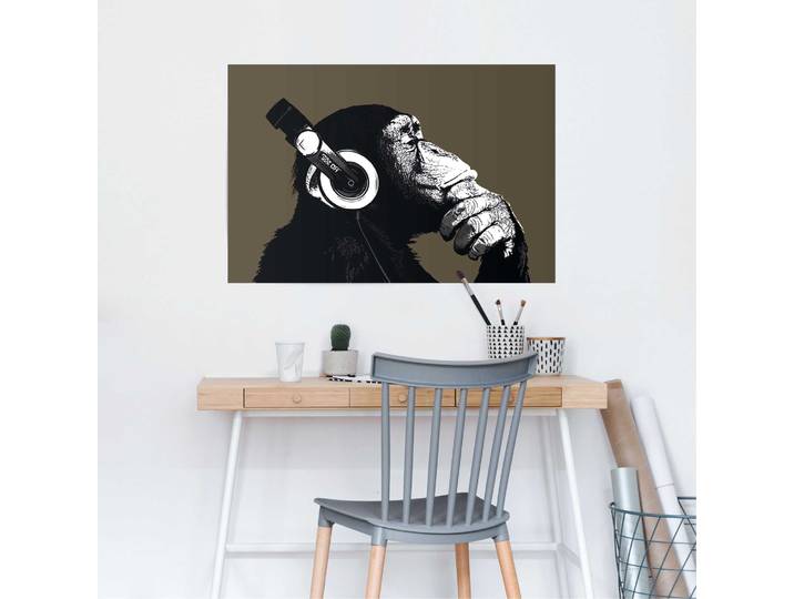 Affiche The Chimp Stereo Papier Marron 61 x 92cm