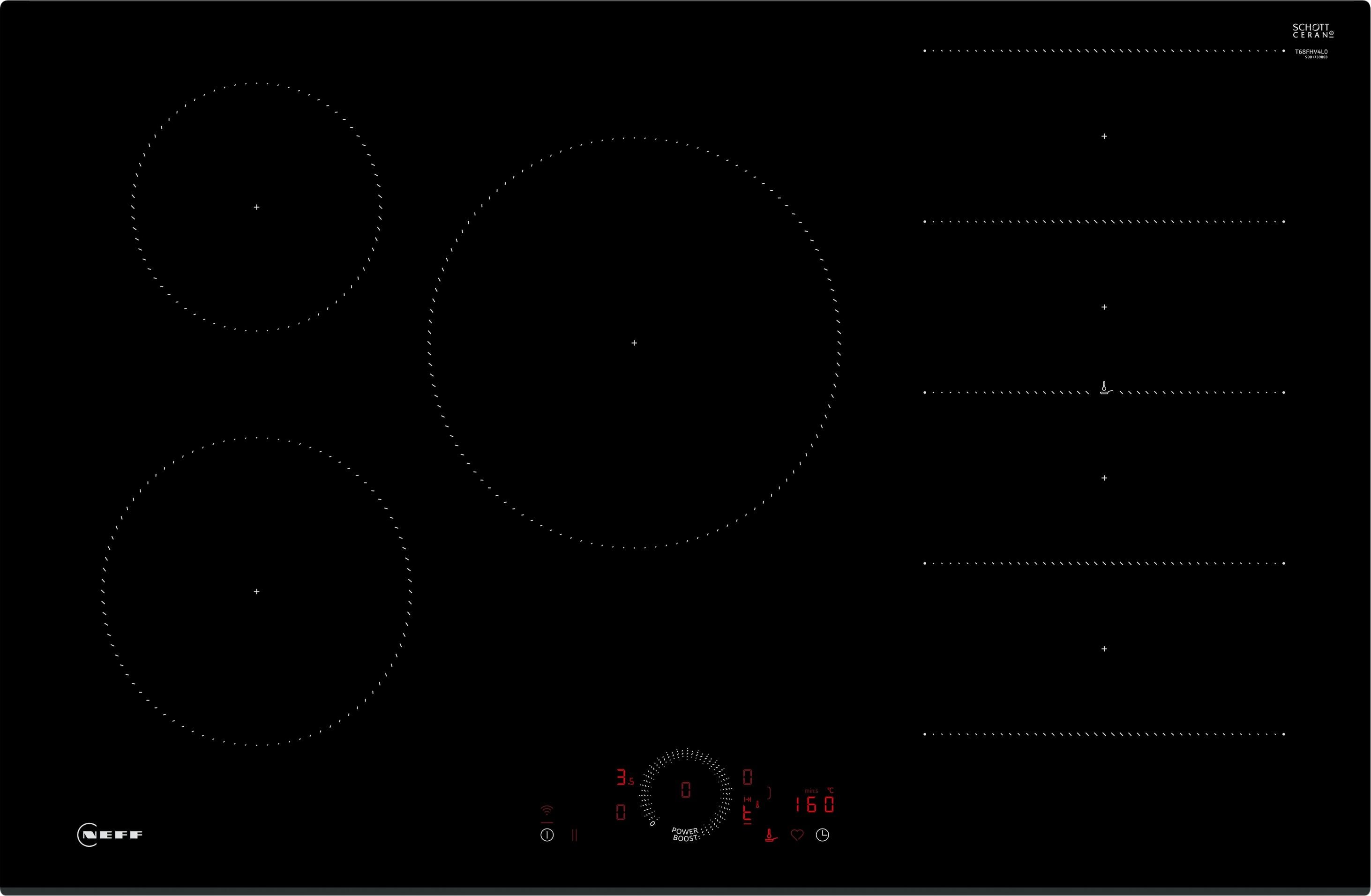 Neff N70 T68FHV4L0 autarkes 80 cm Induktions Kochfeld/Herdplatte 5 Zone(n)