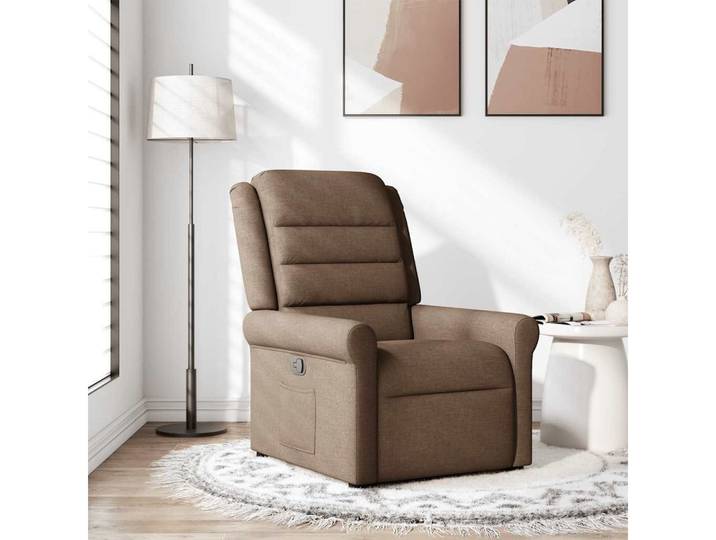 vidaXL Relaxsessel, Relaxsessel Braun Stoff
