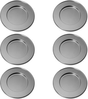 Mepra Original Vintage Charger Plate - 6 Pieces - Stainless Steel