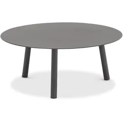 Harbour niedriger Bestelltisch Outdoor Kohle, H 34 cm, Ø 80 cm