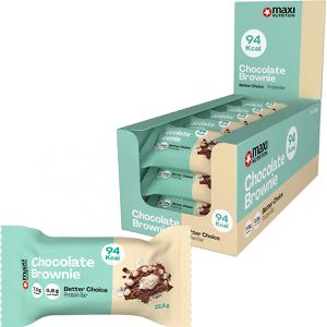 MaxiNutrition Proteinriegel BetterChoice,15 Riegel, Choco Brownie, je 22,5g, pro Riegel 7,5g Protein