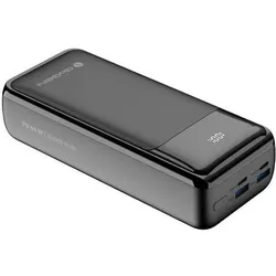 GoGen Powerbank Powerbank PB300002B 30000 mAh PD 65W 2xUSB+C (30000 mAh, 65 W), Powerbank, Schwarz