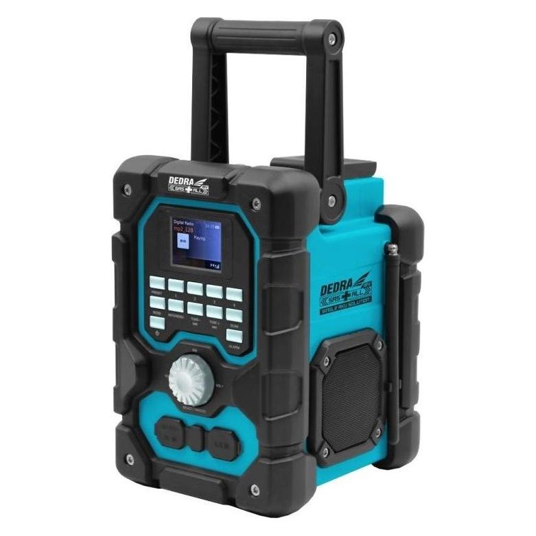 Dedra Schnurloses Baustellenradio DAB+ 18V, SAS+ALLE DED7006BT (DAB+, FM, Bluetooth) (DED7006BT)