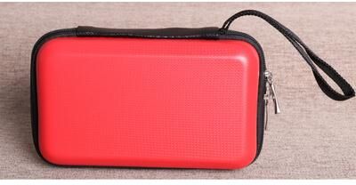 Market Central Hard Drive Case Protective Storage Bag For Mighty Vaporizer And Electronics Accessories red