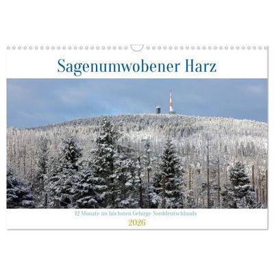 Sagenumwobener Harz (Wandkalender 2026 DIN A3 quer), CALVENDO Monatskalender