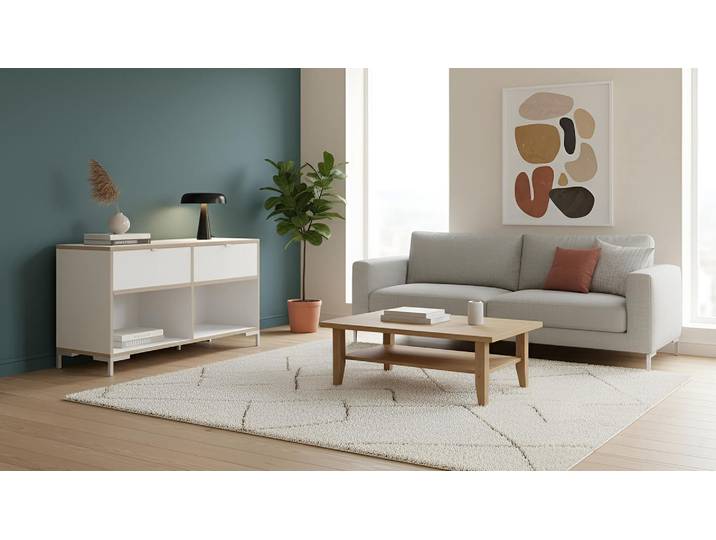 Schlichte Schubladenkommode Premium Dekore Weiß Multiplex Kante