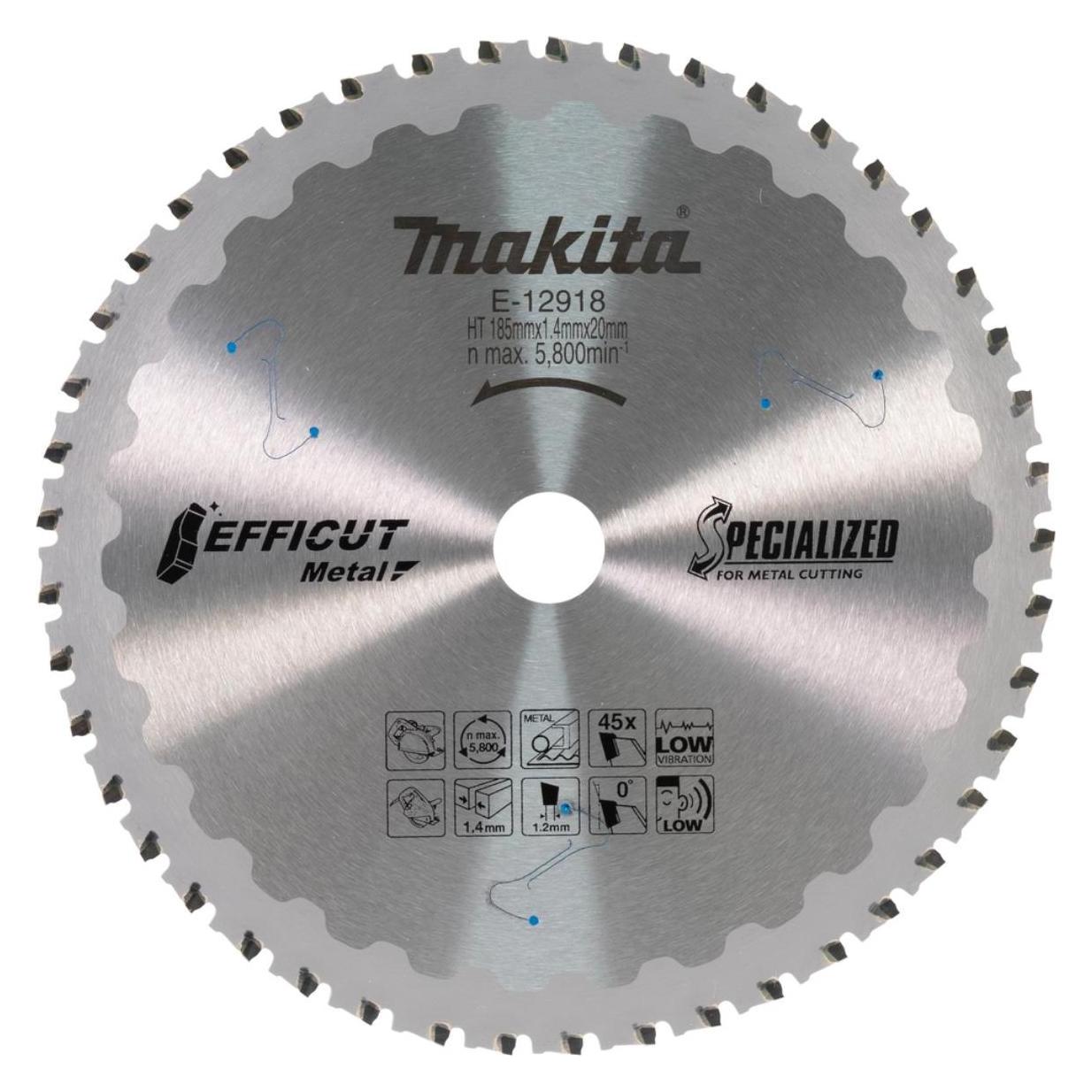 Makita KREISSÄGE 185 x 30 x 45 ZÄHNE METALL EFFICUT (E-12859)