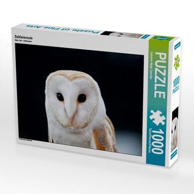 CALVENDO Puzzle Schleiereule 1000 Teile Puzzle quer | 1000 Teile Lege-Größe 64 × 48 cm Foto-Puzzle für glückliche Stunden