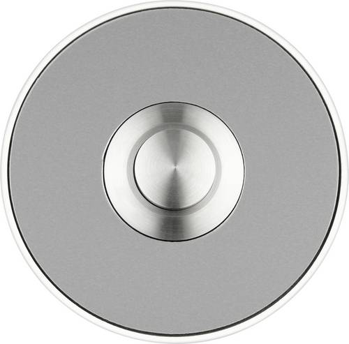 Grothe 64190 Klingel Edelstahl-Optik, Weiß