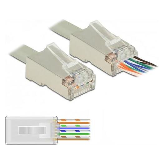 Delock Netzwerkanschluss (Netzwerkkabel Stecker) (86454)