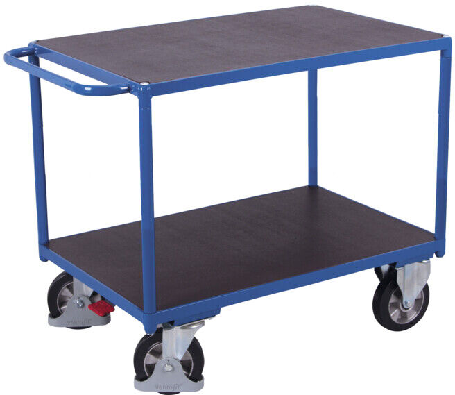 VARIOfit Chariot de table à charges lourdes avec 2 plateaux 1 195 × 800 mm (sw-800.502)