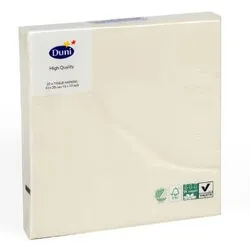 Duni Servietten 33x33cm uni, 20er cream
