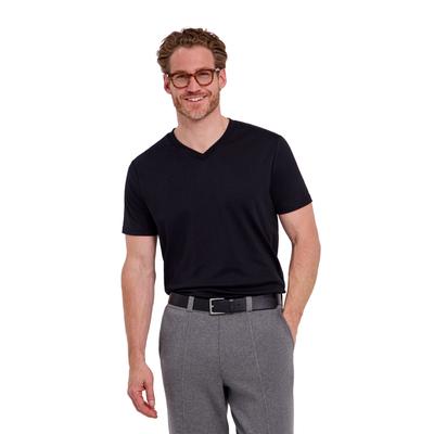 T-Shirt FALKE "Lyocell Balance", Herren, Gr. XXL, schwarz (3000), Shirts T-Shirt