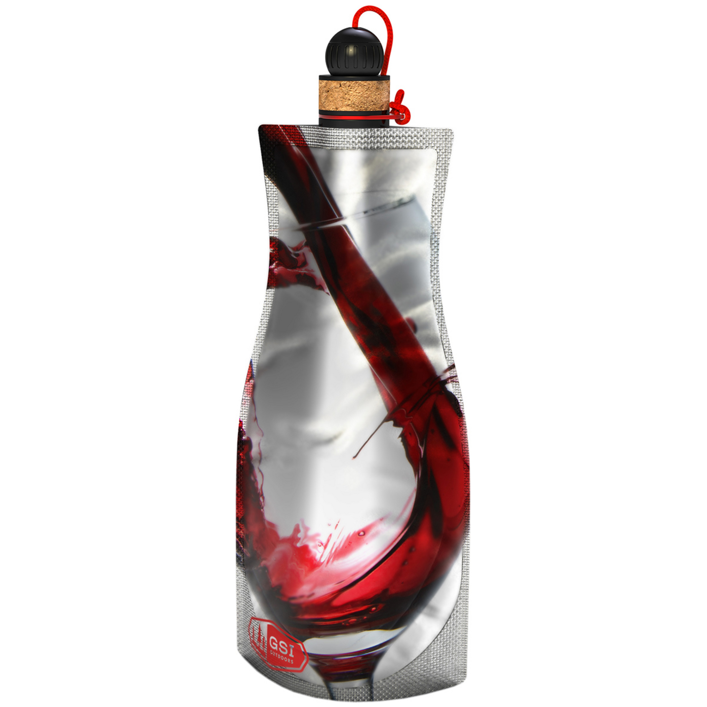 GSI Soft Sided Wein Karaffe Trinkflaschen silber