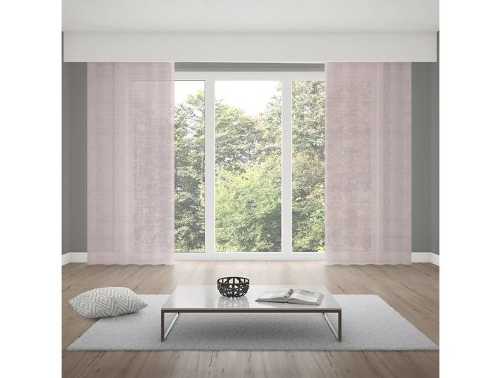 Verdi Collection Gardine mit Schlaufenband + Leinen-Optik