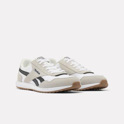 Sneaker REEBOK CLASSIC "REEBOK R125", Herren, Gr. 43, weiß, schwarz, soft grau, Leder, Synthetik, Textil, Schuhe Sneaker