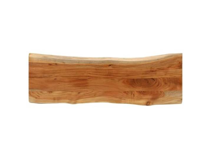 Makastle Tischplatte Arbeitsplatte Schreibtischplatte 120x40x3.8cm Rechteckig Massivholz Akazie Baumkante